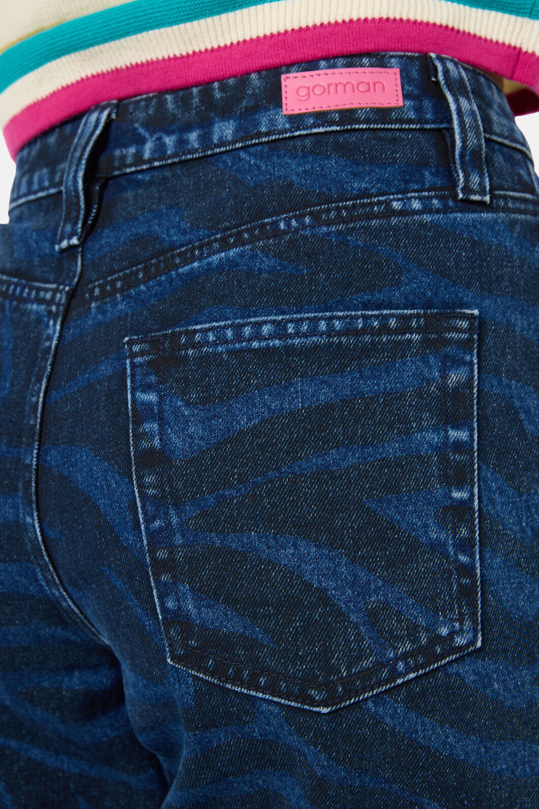 Gorman NZ - Racing Stripe Jean - print