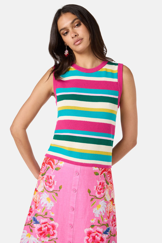 Gorman NZ - Morgan Knit Stripe Tank - stripe