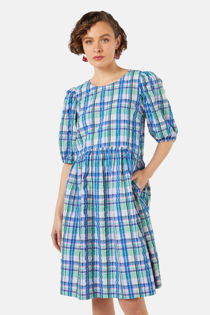 Rita Check Smock Dress Gorman Nz