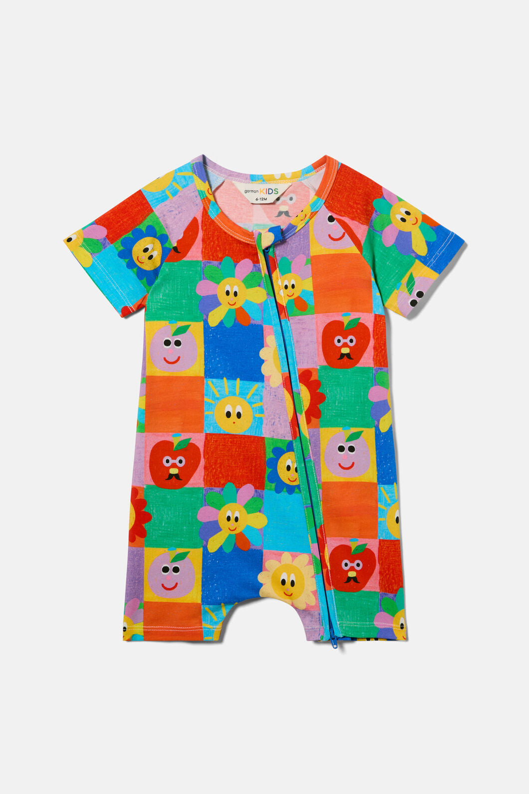 Gorman NZ - Checkers Baby Onesie - multi