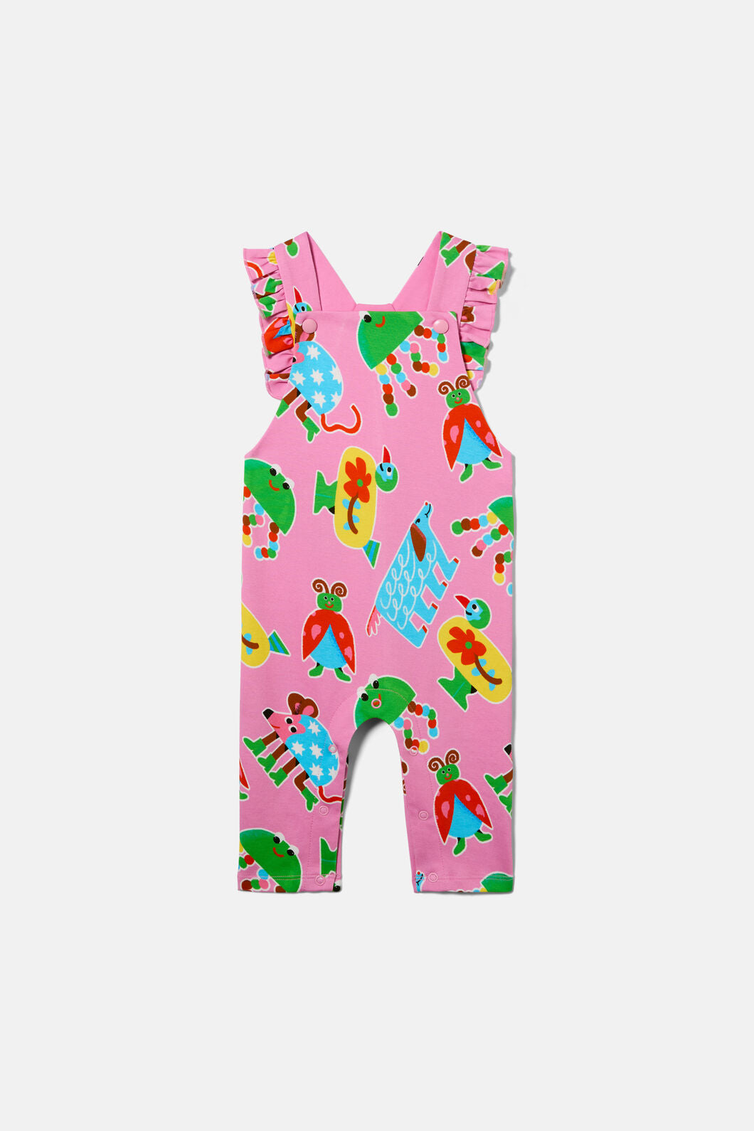 Gorman NZ - Buggy Boo Baby Frill Overalls - pink
