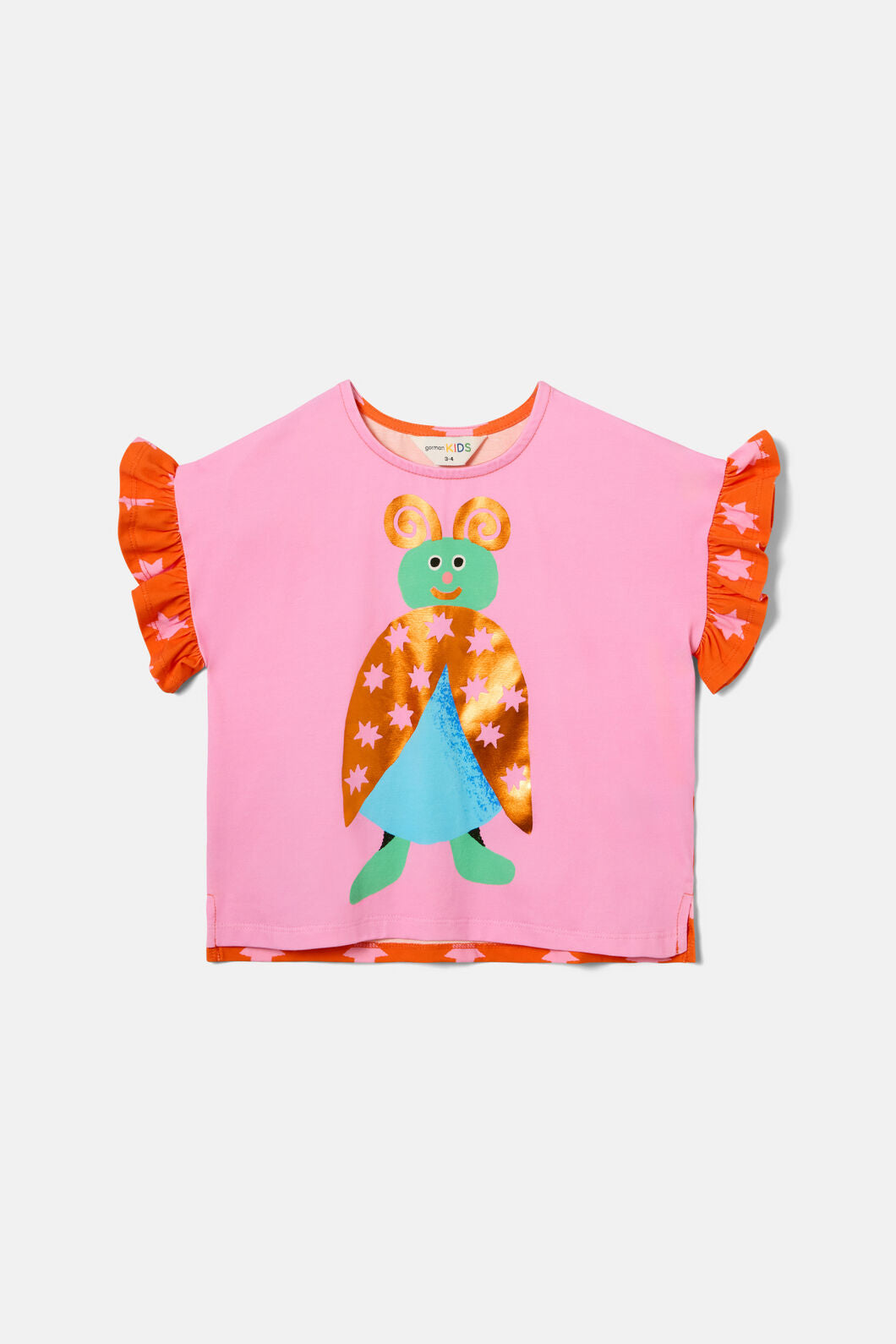 Gorman NZ - Beetle Bug Kids Frill Tee - multi