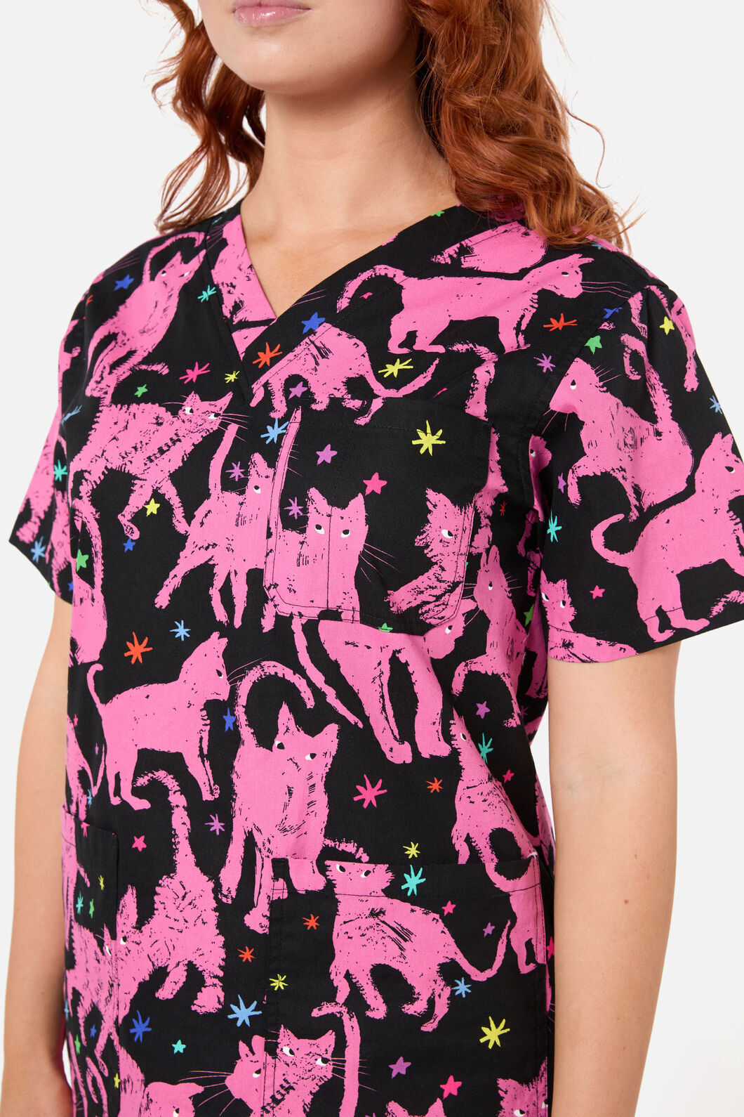 Gorman NZ - Feline Friends Scrub set - pink