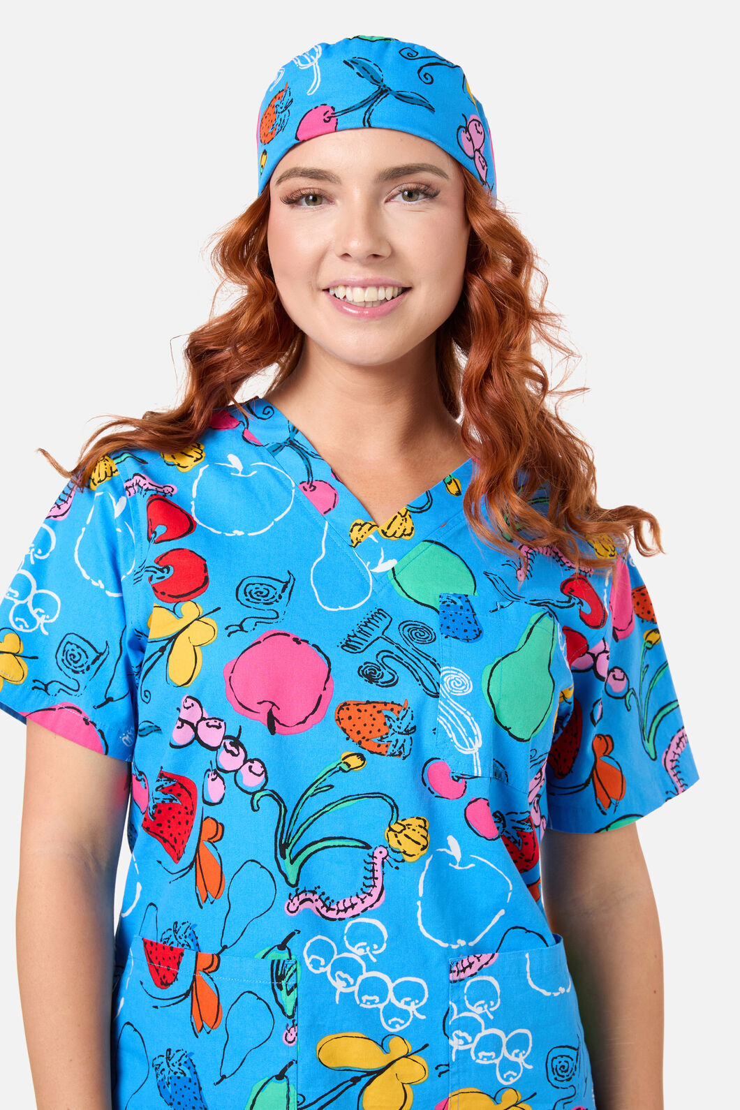 Gorman NZ - Fruit Bowl scrub hat - blue
