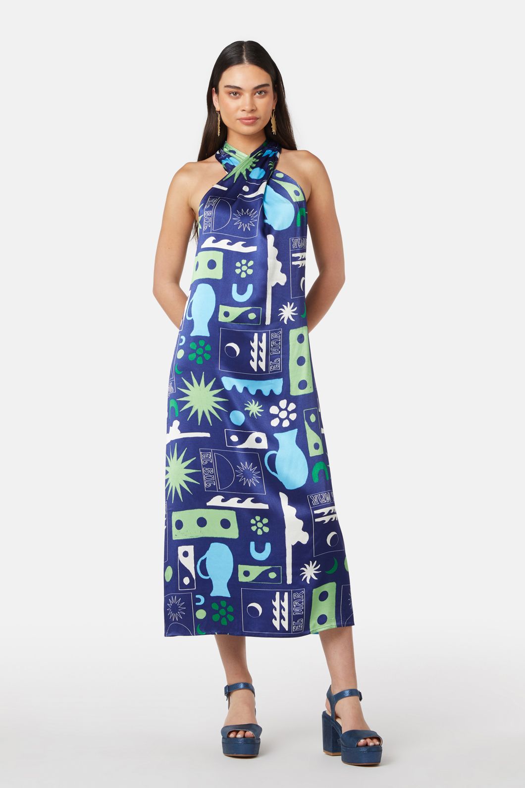 El Verano Halter Slip Dress Gorman NZ El Verano Halter Slip Dress Gorman NZ