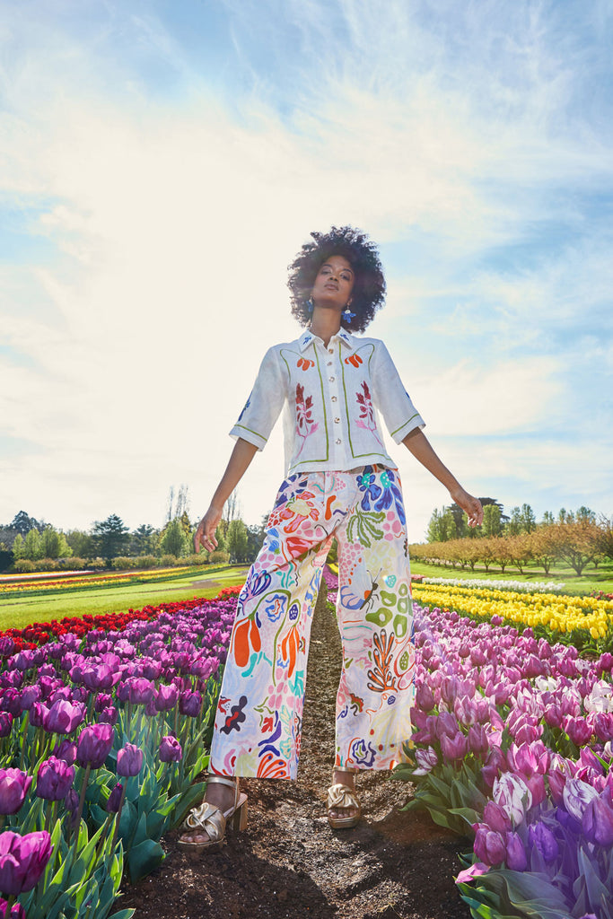 Secret Garden Linen Pant Gorman NZ
