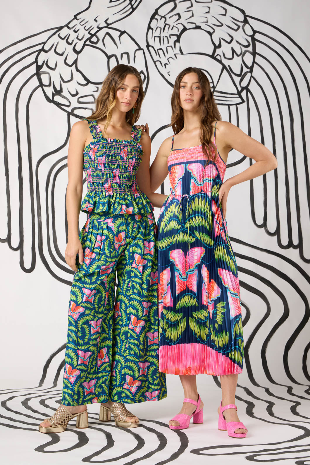 Gorman NZ - In Secret Print Pleated Dress - print