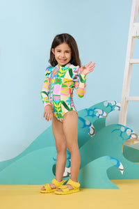 Floral Patchy Kids Bathers