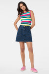 Gorman NZ - Racing Stripes Denim Mini - print