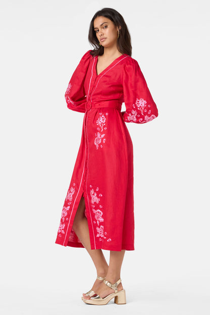 Gorman NZ - Ainslee Anglaise Dress - red