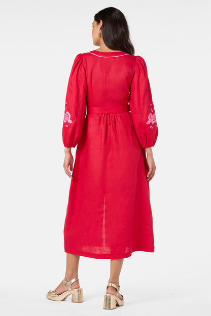 Gorman NZ - Ainslee Anglaise Dress - red