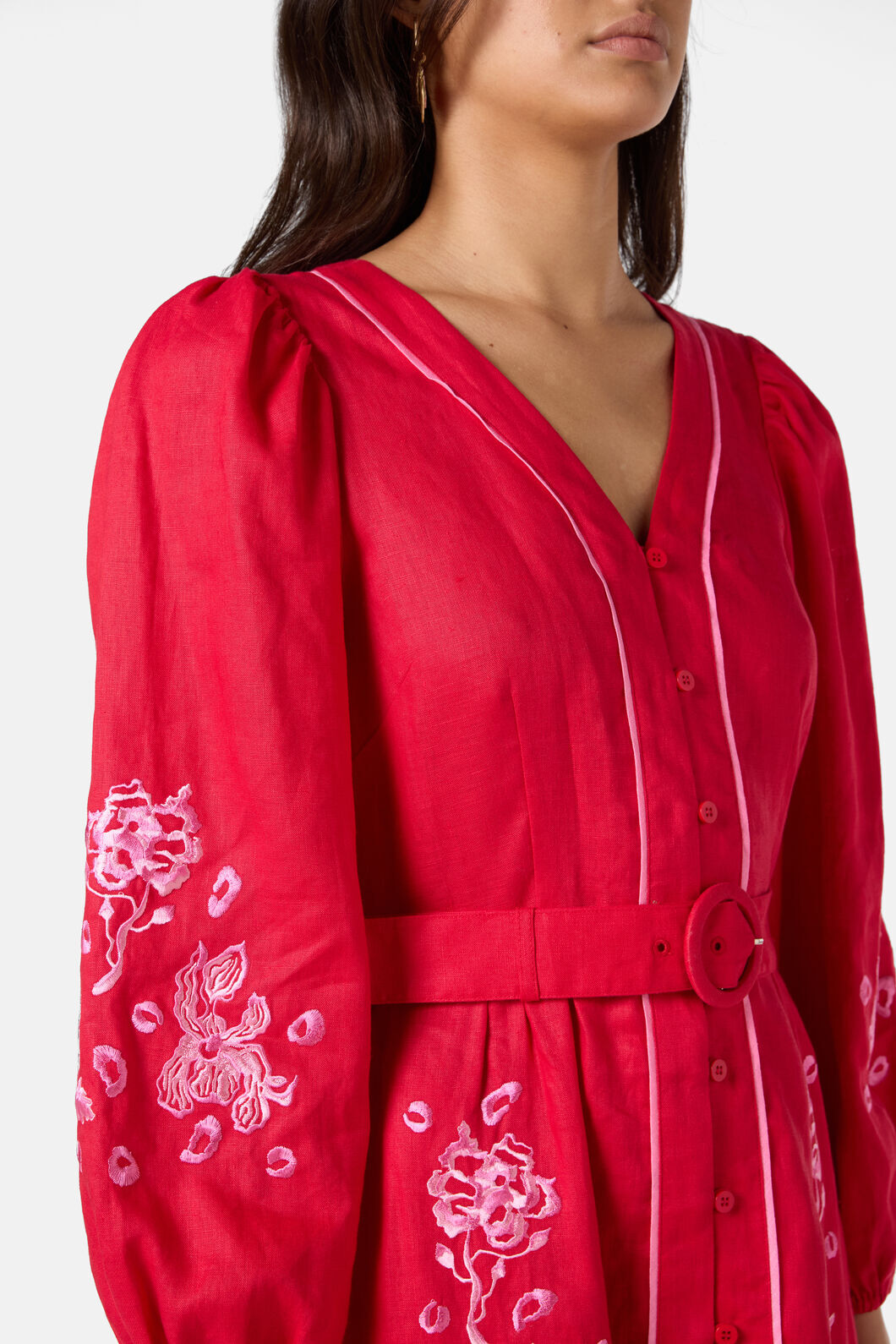Gorman NZ - Ainslee Anglaise Dress - red