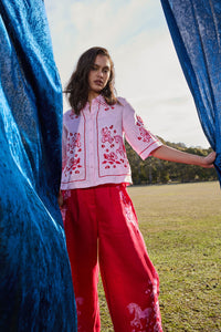 Gorman NZ - Ainslee Anglaise Shirt - pink