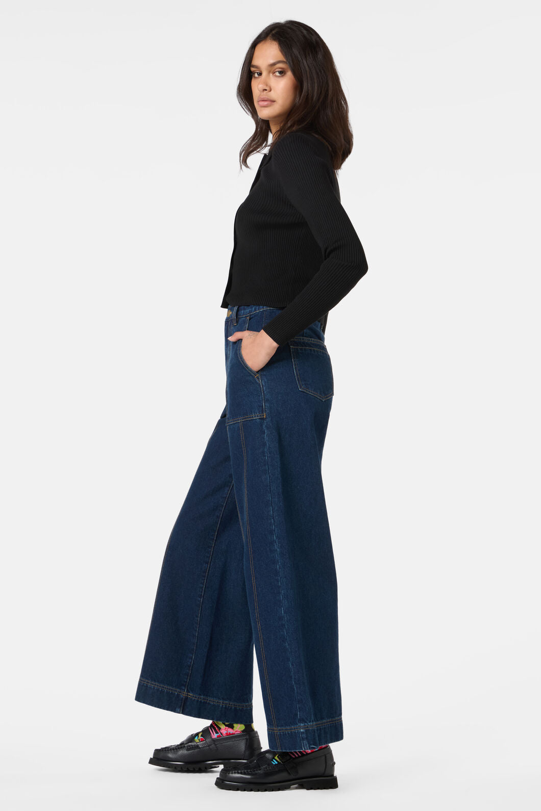 Gorman NZ - Scarlett Wide Leg Denim Jean - indigo