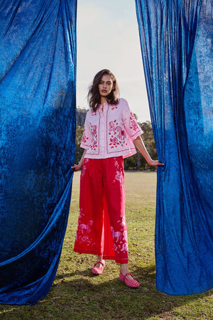 Gorman NZ - Ainslee Anglaise Pant - red