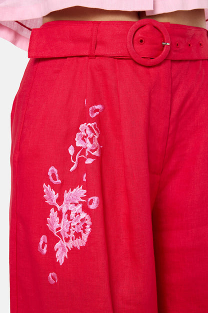 Gorman NZ - Ainslee Anglaise Pant - red
