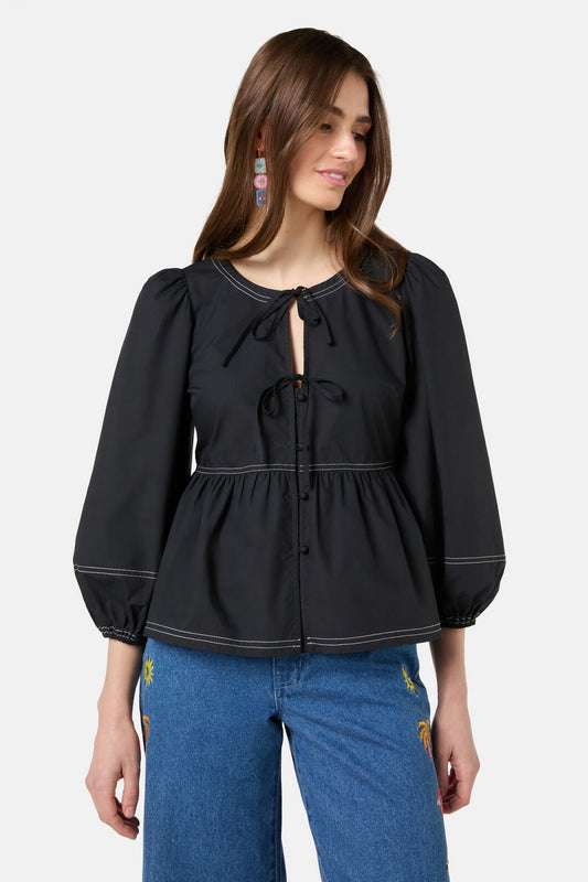 Gorman NZ - Mia Smock Top - black