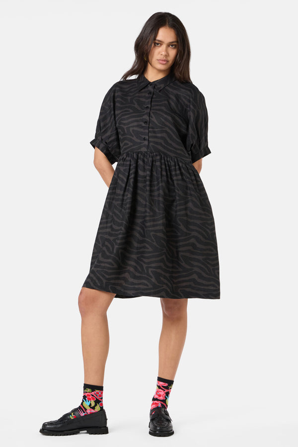 Gorman NZ - Racing Stripes Balloon Dress - print