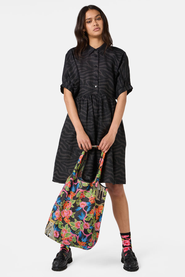 Gorman NZ - Racing Stripes Balloon Dress - print