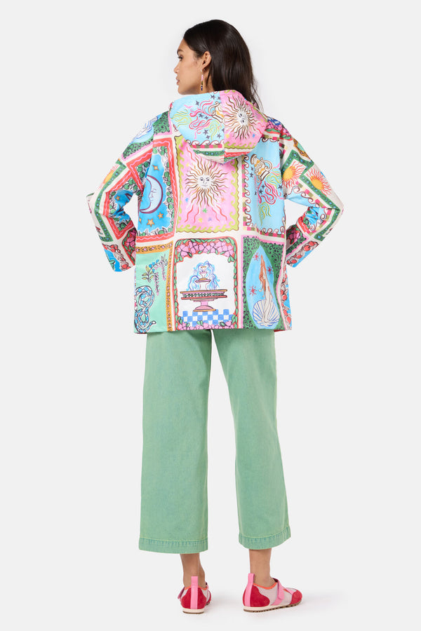 Gorman NZ - Good Fortune PatchworkRaincoat - print