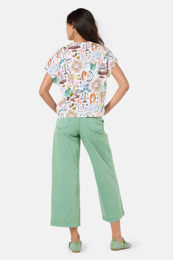 Gorman NZ - Good Fortune Boxy Tee - print