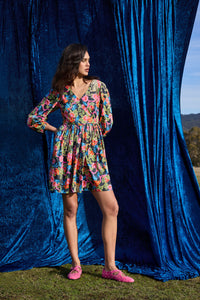Gorman NZ - Plum Harvest Smock Dress - print