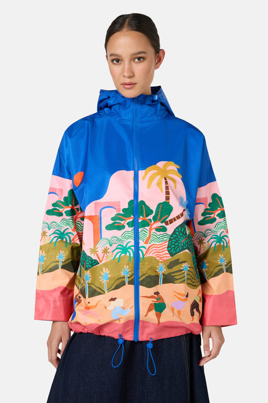 Gorman NZ - Hidden Paradise Raincoat - print