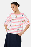 Gorman NZ - Hidden Paradise Emb Oui NonTee - stripe