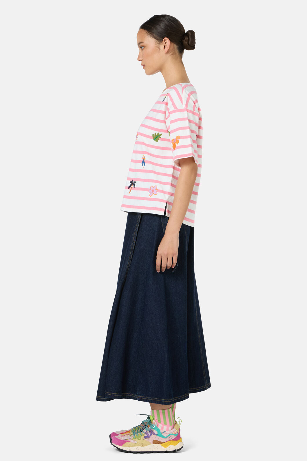 Gorman NZ - Hidden Paradise Emb Oui NonTee - stripe