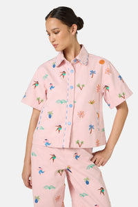 Gorman NZ - Hidden Paradise Shacket - pink