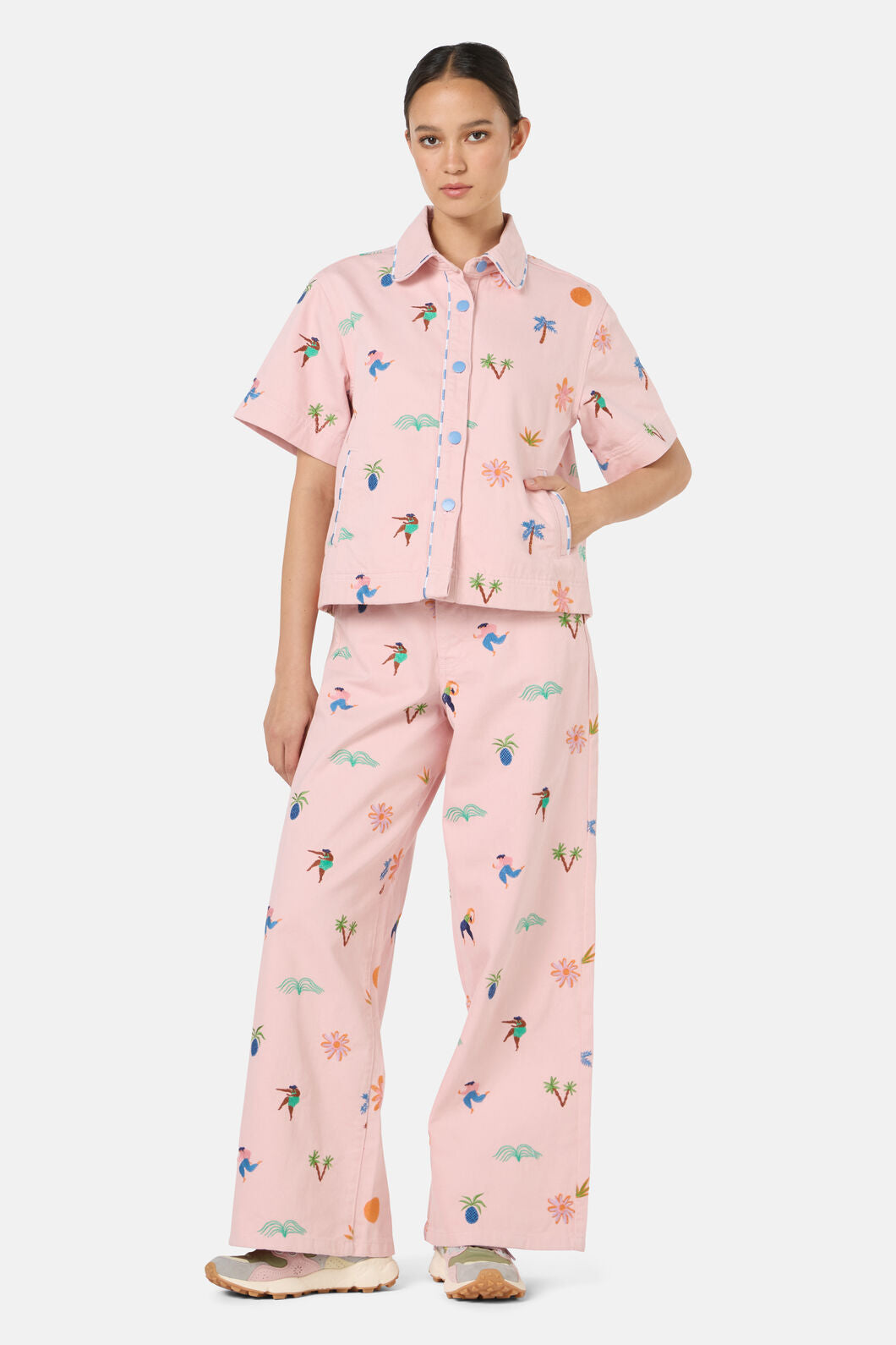 Gorman NZ - Hidden Paradise Shacket - pink