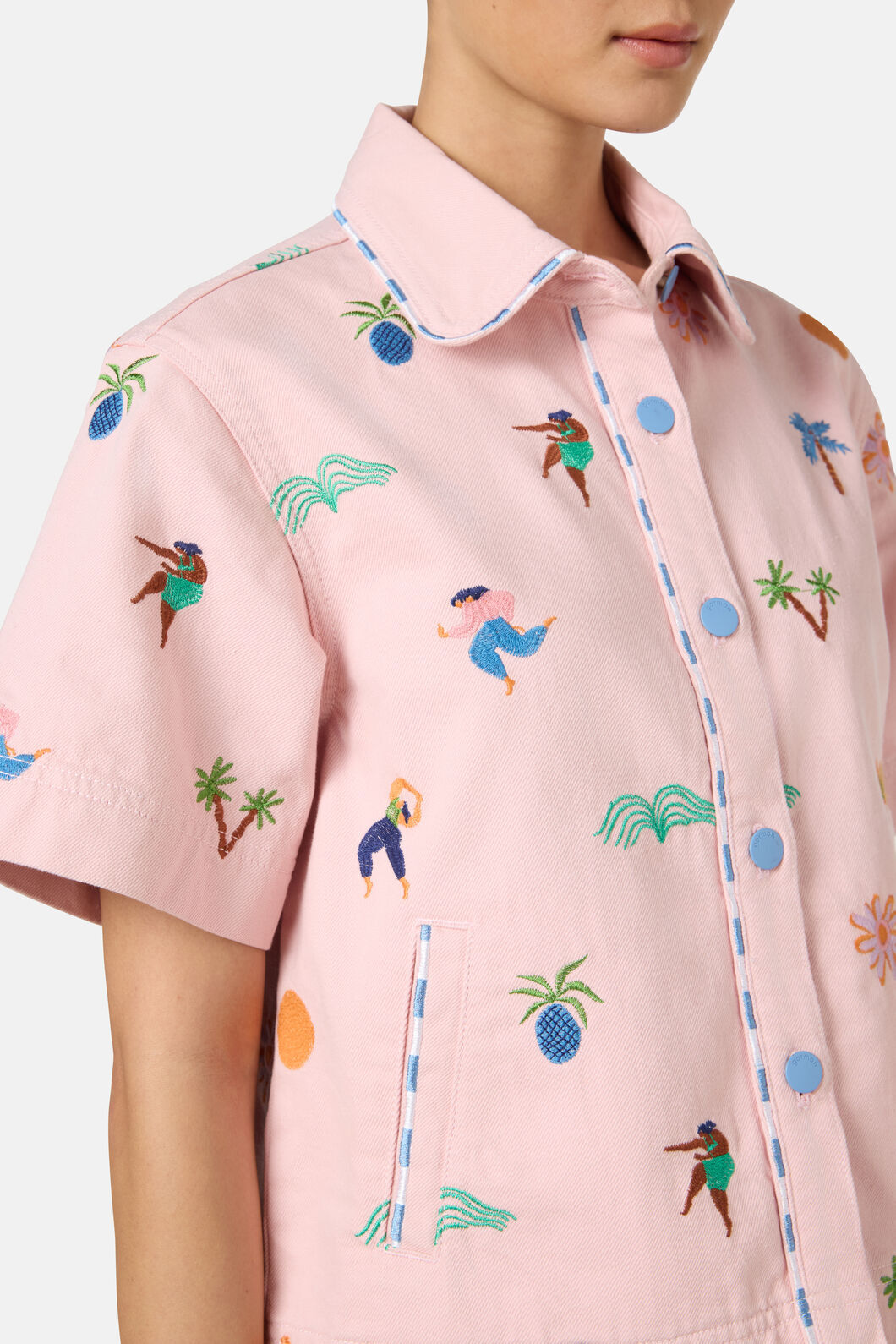 Gorman NZ - Hidden Paradise Shacket - pink