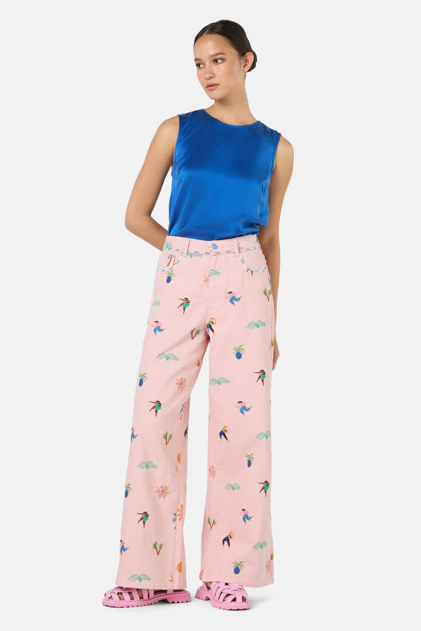 Gorman NZ - Hidden Paradise Jeans - pink
