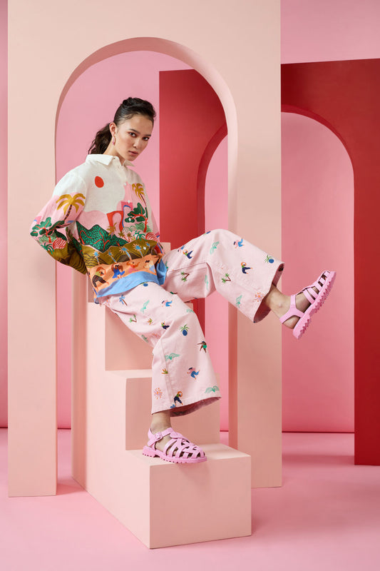Gorman NZ - Hidden Paradise Jeans - pink