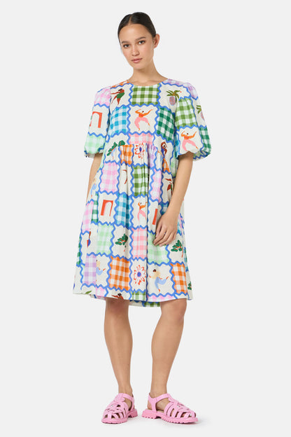 Gorman NZ - Hidden Paradise PatchworkDress - print
