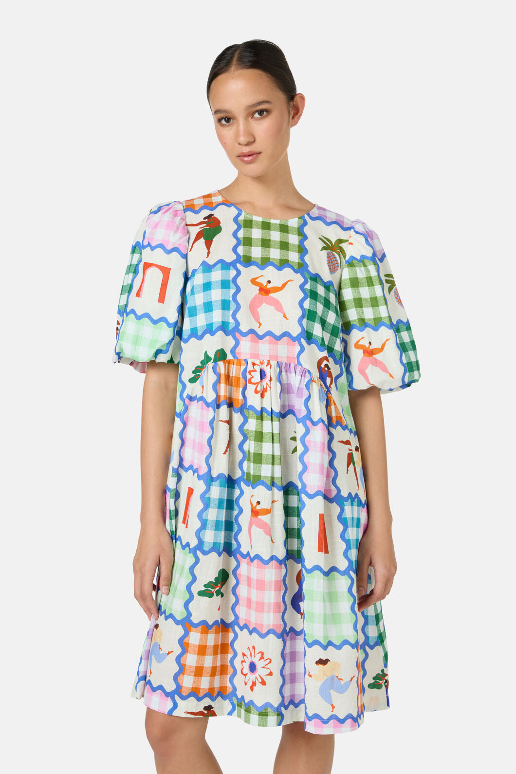 Gorman NZ - Hidden Paradise PatchworkDress - print