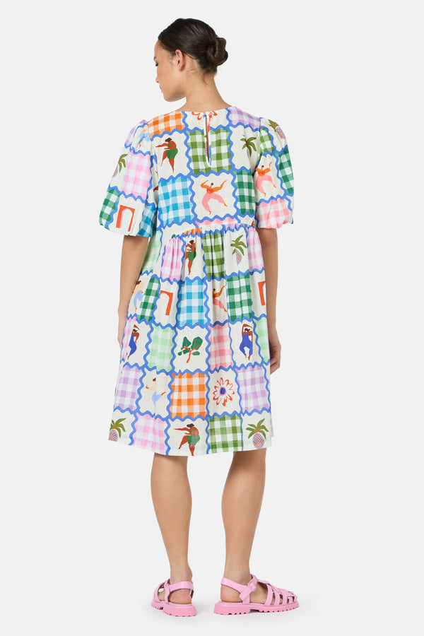 Gorman NZ - Hidden Paradise PatchworkDress - print