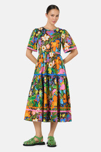 Gorman NZ - Midnight Garden Tiered Dress - print