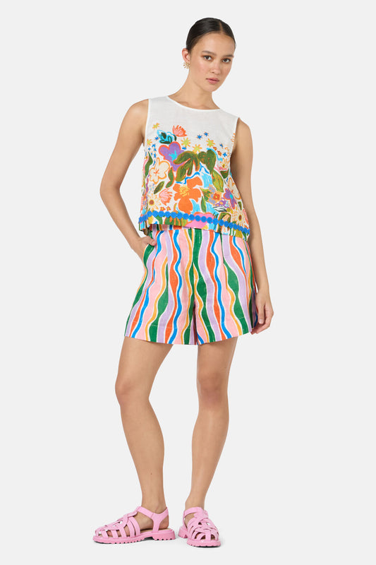 Gorman NZ - Midnight Garden Tank - print