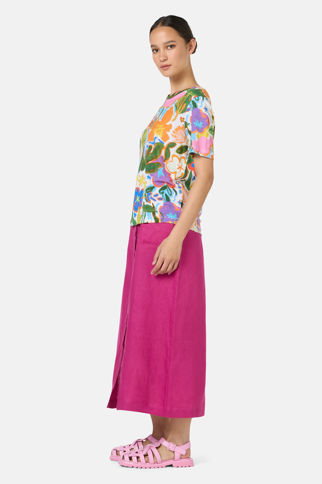 Gorman NZ - Midnight Garden Hemp Tee - print