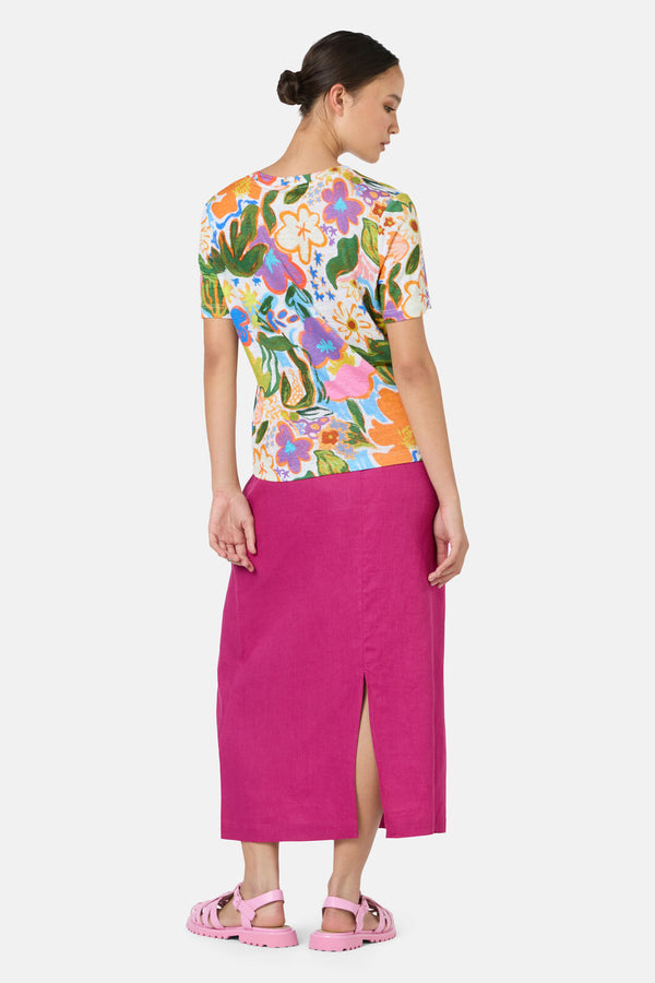 Gorman NZ - Midnight Garden Hemp Tee - print