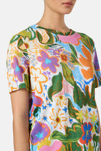 Gorman NZ - Midnight Garden Hemp Tee - print