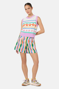 Gorman NZ - Flower Crochet Knit Vest - multi