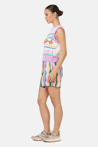 Gorman NZ - Flower Crochet Knit Vest - multi