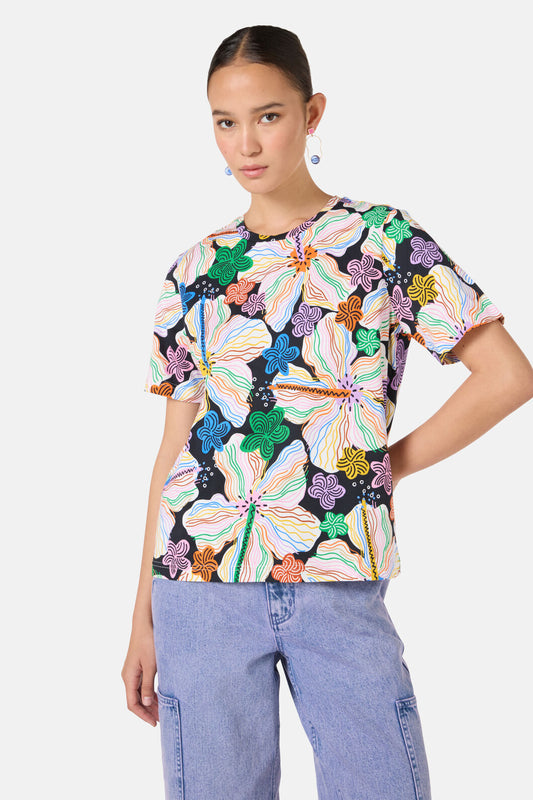 Gorman NZ - Hibiscus Classic Tee - print