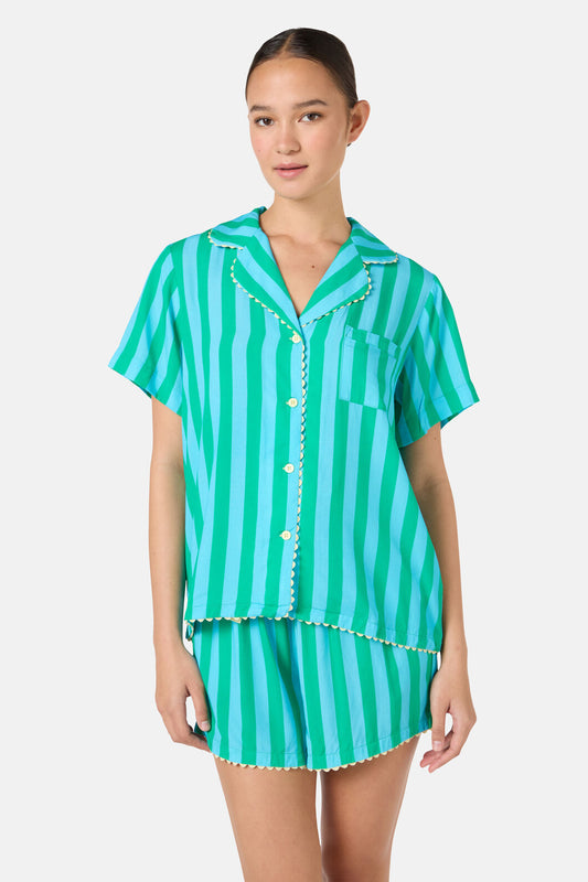 Gorman NZ - Stripe PJ Shorts Set - stripe