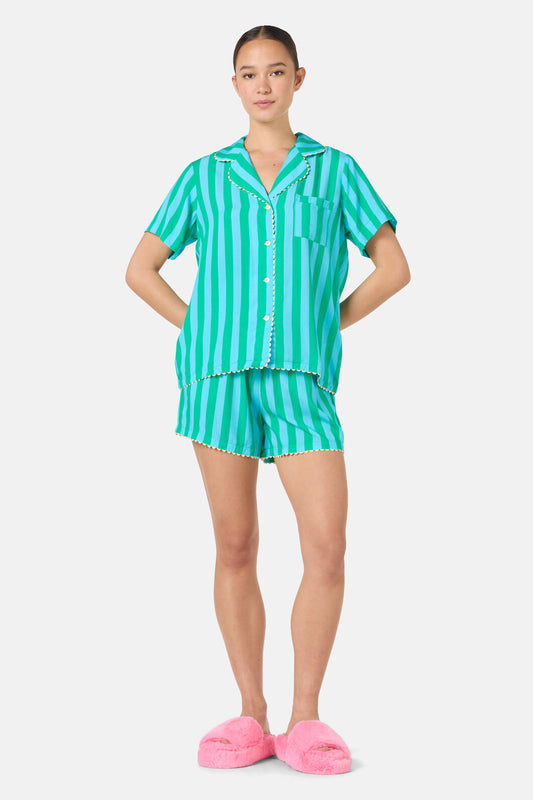Gorman NZ - Stripe PJ Shorts Set - stripe