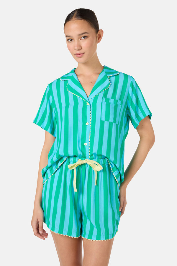 Gorman NZ - Stripe PJ Shorts Set - stripe