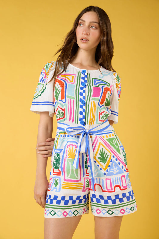 Gorman NZ - Atrium Print Playsuit - print