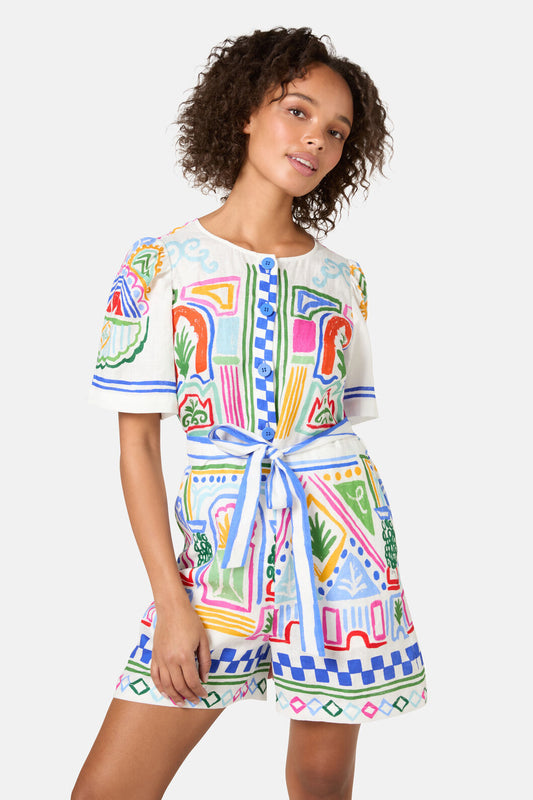 Gorman NZ - Atrium Print Playsuit - print